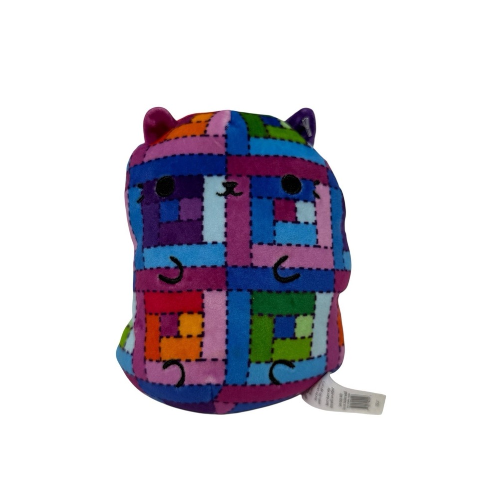 Cats Vs Pickles 6" Quilty-Kitty #151 Soft Beanbag Plush Toy Patchwork Print